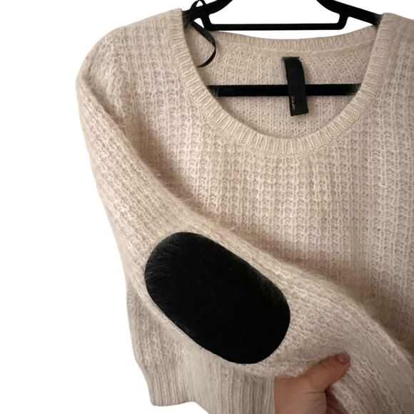 JOES JEANS Angora Blend Cropped Sweater Medium - Picture 4 of 5